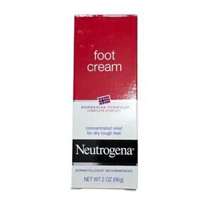 1 Neutrogena Foot Cream Norwegian Formula For Dry Rough Cracked Feet 2 Oz RARE
